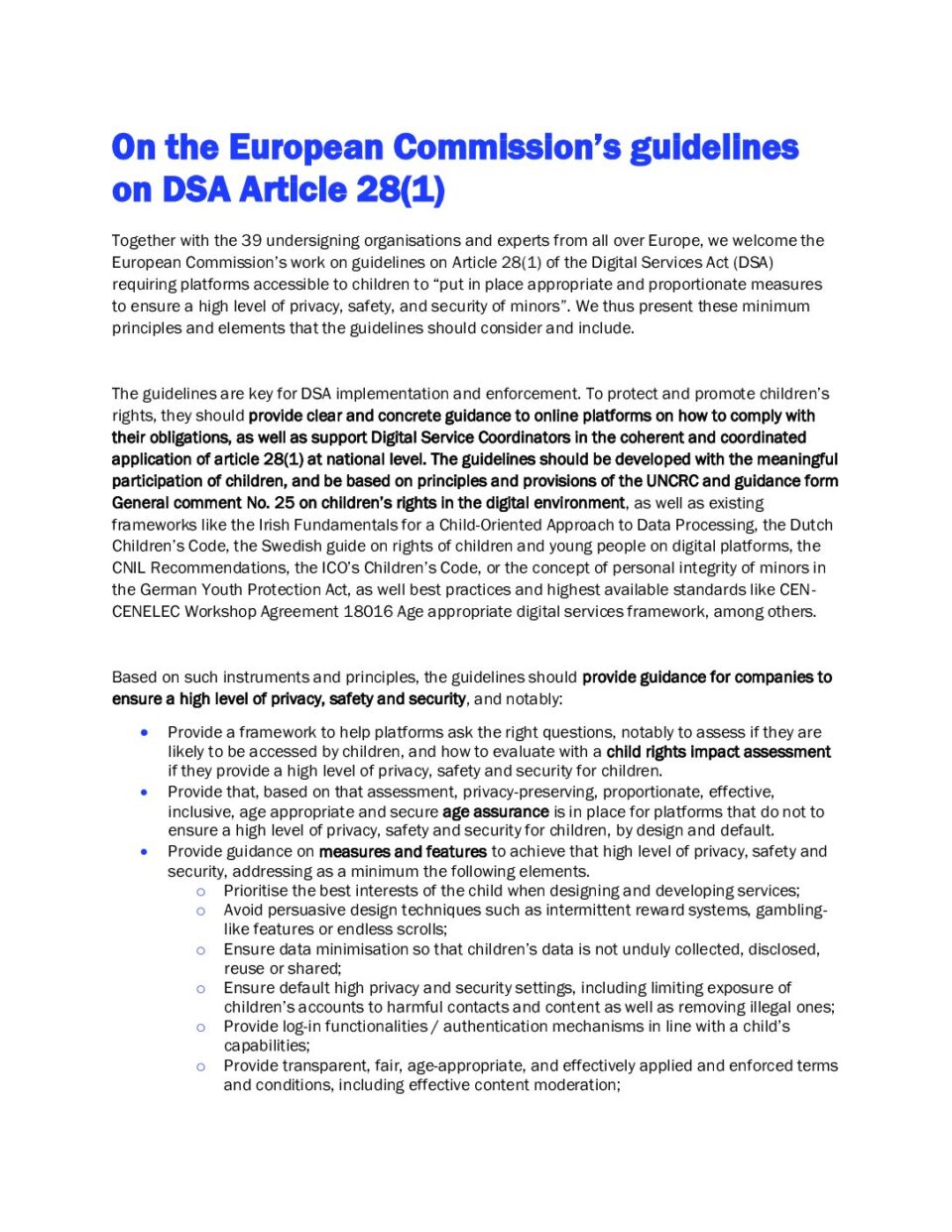 241001_Note on the EC Art. 28 DSA guidelines (protection of minors)_SIGNATURES