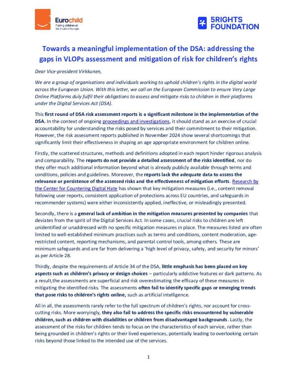 Joint Letter_Towards a meaningful implementation of the DSA