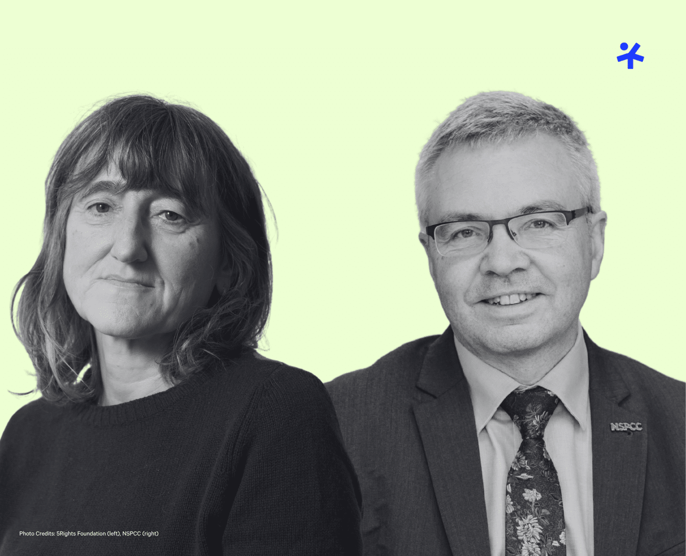 A picture of Baroness Beeban Kidron and Sir Peter Wanless.