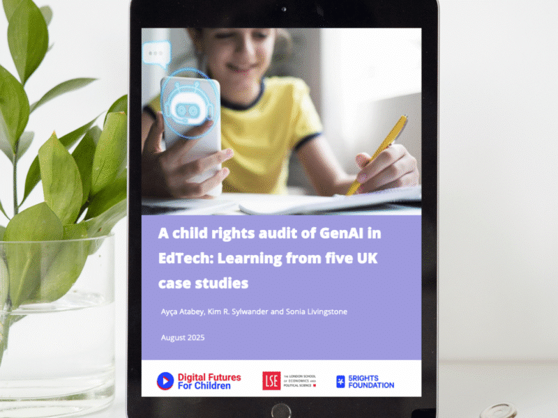 A child rights audit of GenAI in EdTech: Learning from five UK case studies