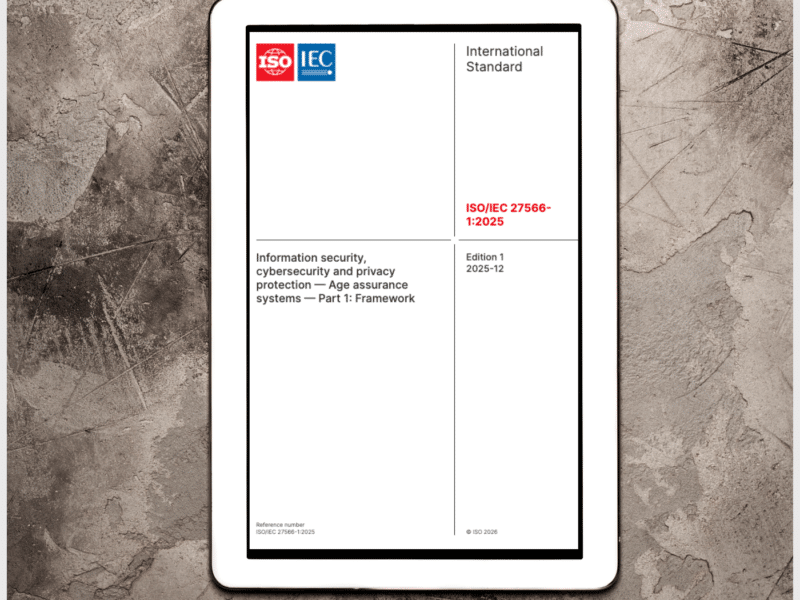 ISO/IEC 27566-1 (Age Assurance Systems – Part 1: Framework)