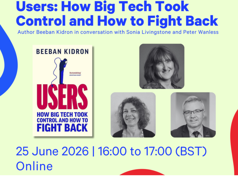 Upcoming Event: Timely new book by 5Rights founder provides powerful insight into impact of tech and what we can do about it